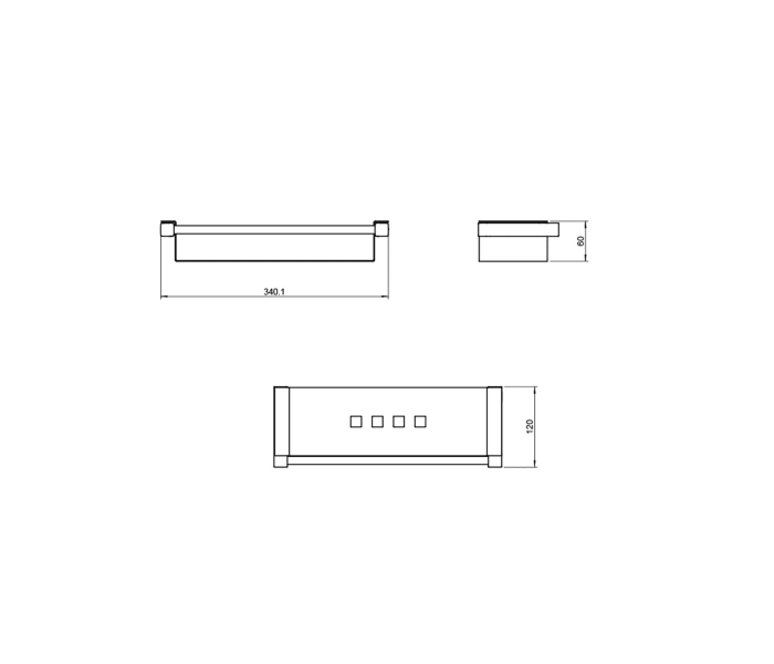 Jabonera de baño Cosmic Metric M Croquis 2