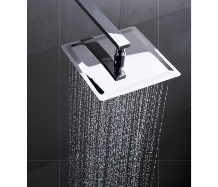 Conjunto de ducha empotrado termostático GROHE Get gris / plata