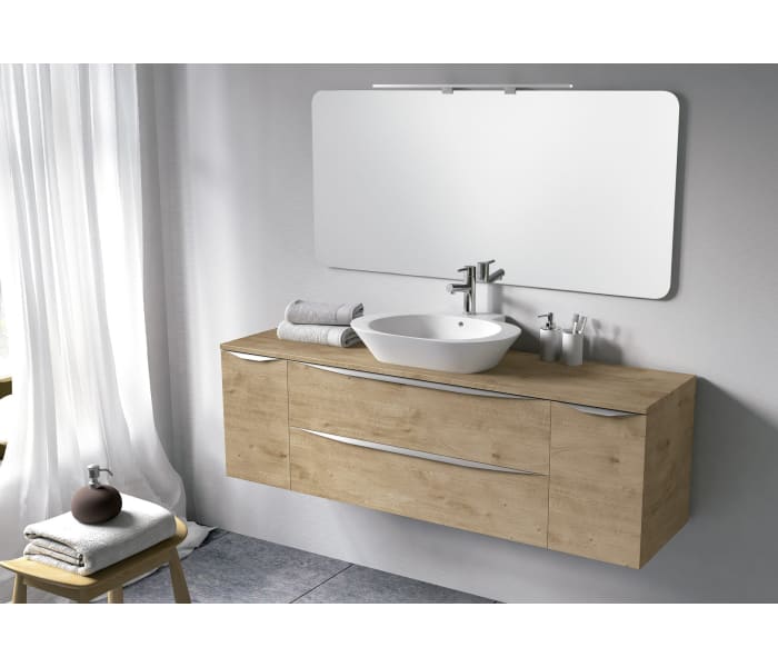 Mueble de baño con encimera de madera Coycama Landes Principal 0