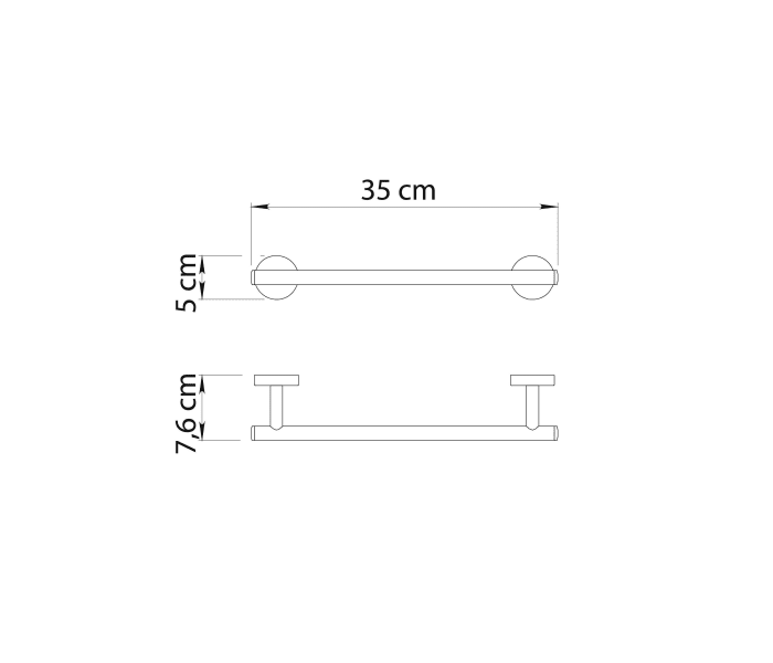 Conjunto de accesorios de baño Gedy Eros Croquis 11