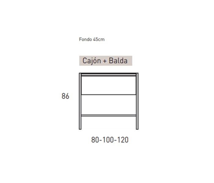 Mueble de baño Visobath Icon Croquis 19