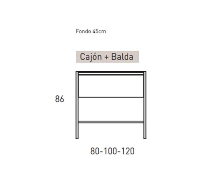 Mueble de baño Viso Icon Croquis 27