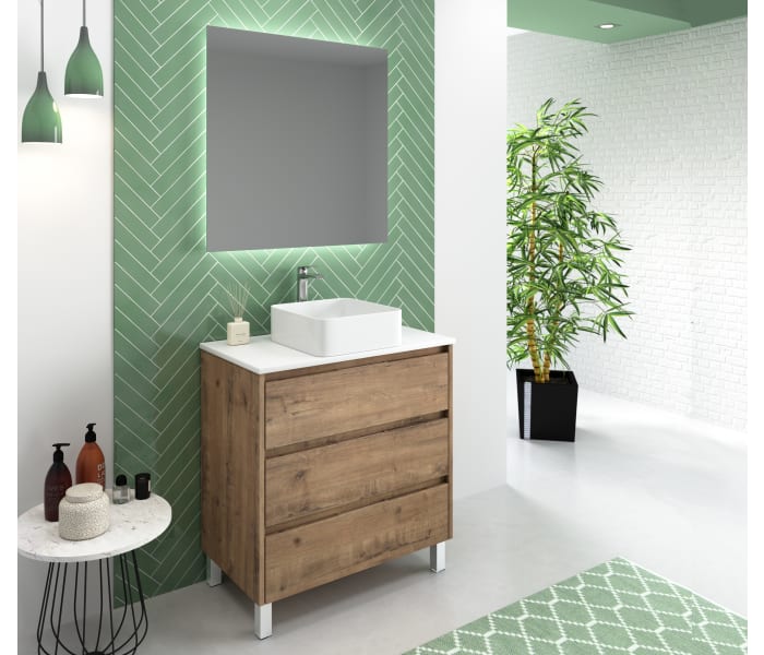 Mueble de baño con encimera de Solid Surface Bruntec Boston Principal 4