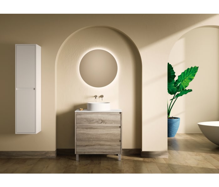 Mueble de baño con encimera de Solid Surface Bruntec Boston Principal 1