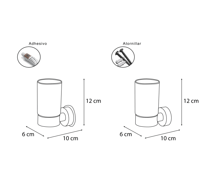 Portacepillos de baño Mediterránea del baño Tau Croquis 1