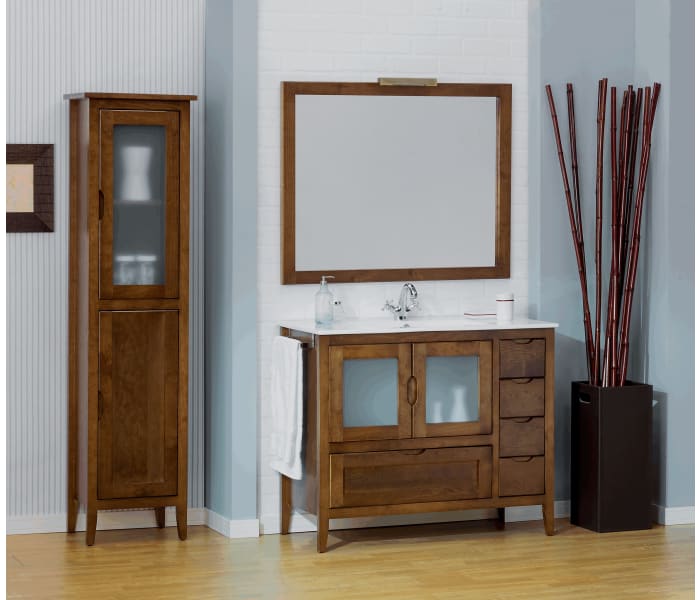 Conjunto mueble de baño con lavabo de Bruntec Timor 100 cm