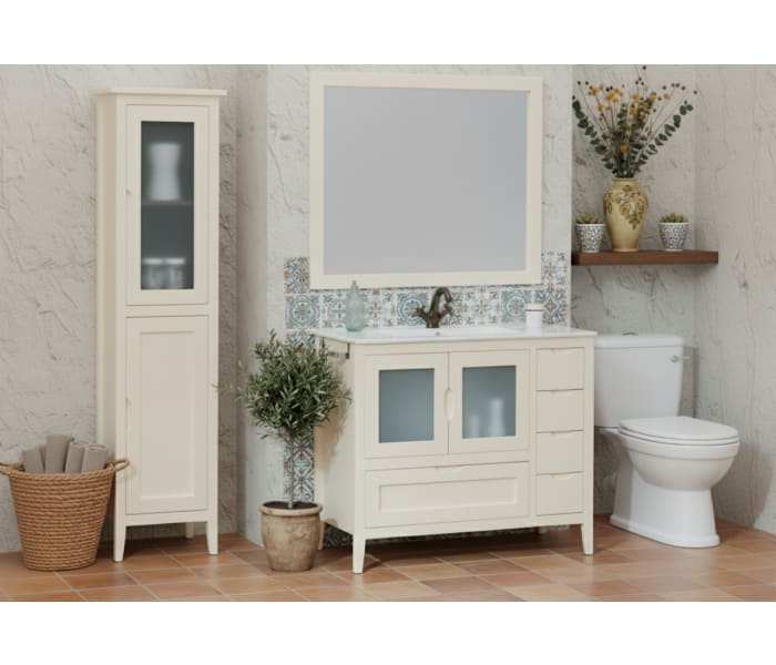 Conjunto mueble de baño rústico Bruntec Timor Principal 1