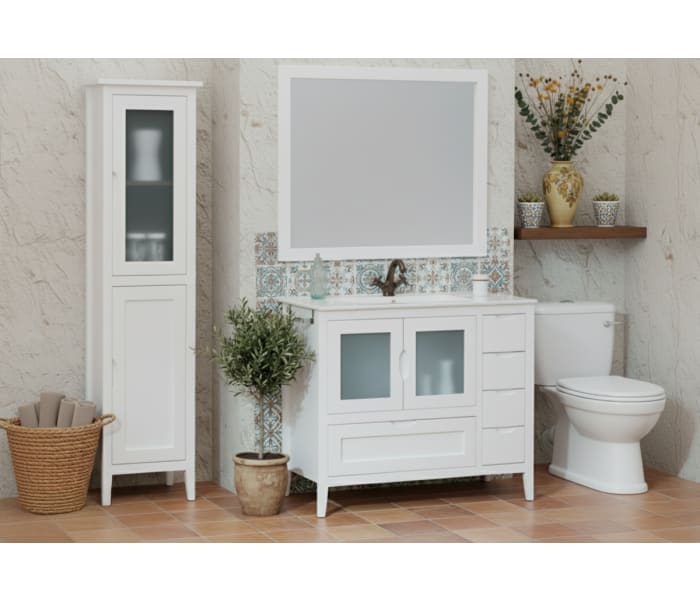 Conjunto mueble de baño rústico Bruntec Timor Principal 2