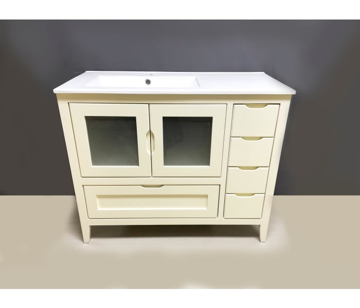 Conjunto mueble de baño rústico Bruntec Timor Detalle 3