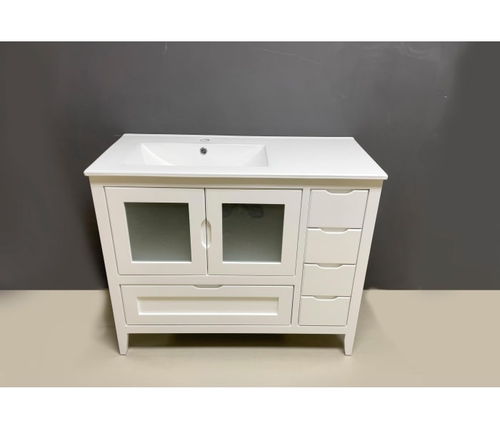 Conjunto mueble de baño rústico Bruntec Timor Detalle 2