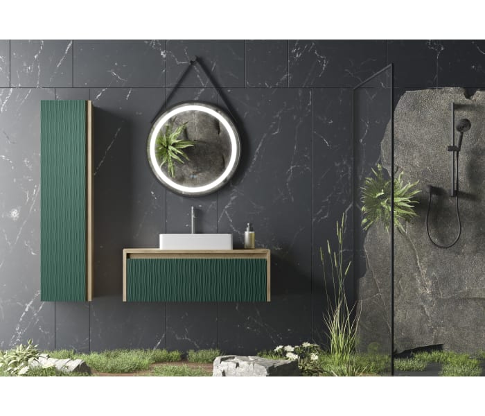 Mueble de baño Coycama lambda con encimera de madera Principal 1