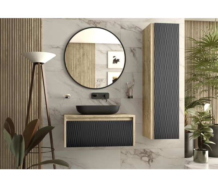Mueble de baño Coycama lambda con encimera de madera Principal 5