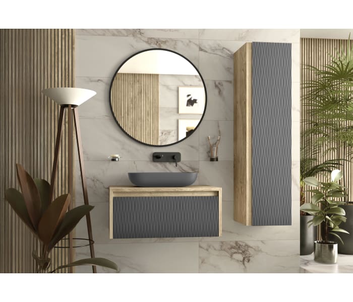Mueble de baño Coycama lambda con encimera de madera Principal 4