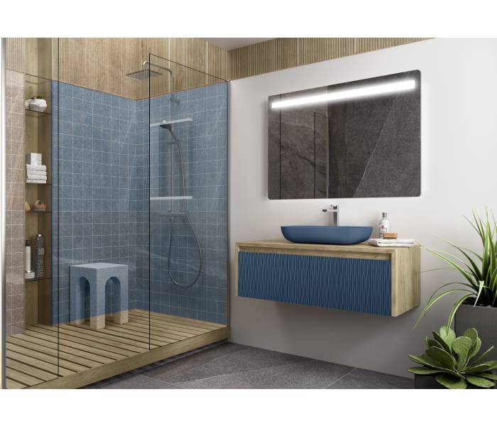 Mueble de baño Coycama lambda con encimera de madera Principal 4