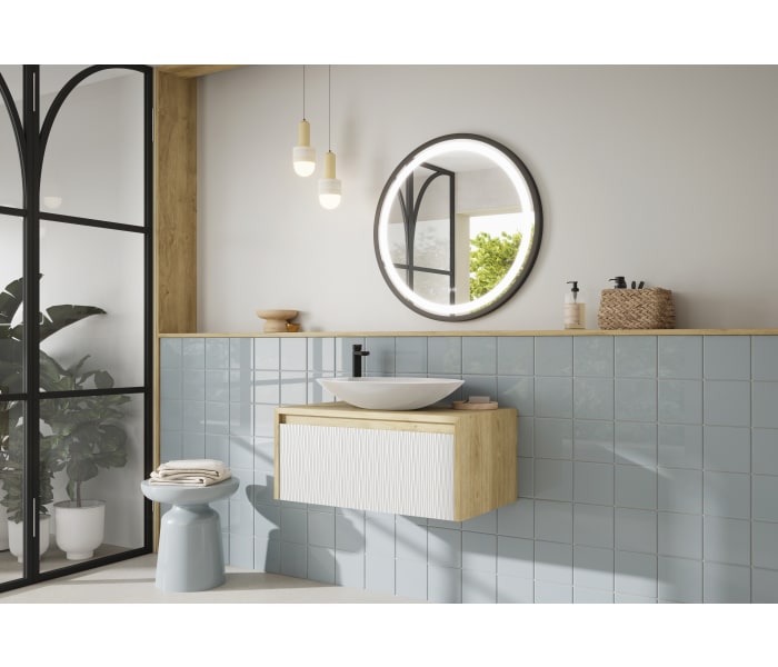 Mueble de baño Coycama lambda con encimera de madera Principal 0