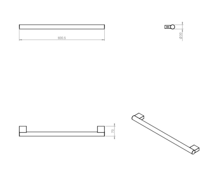 Asa para bañera Cosmic Project Croquis 8