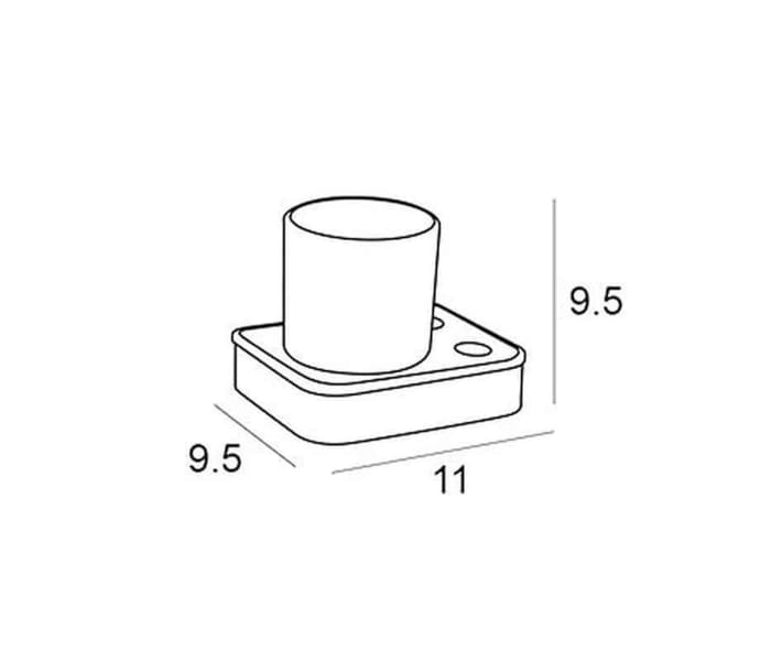 Portacepillos de baño a pared Manillons Torrent Eco 6500 Croquis 5