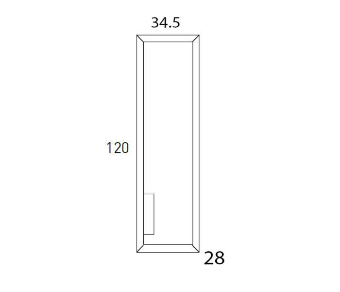 Columna de baño Box 140 x 34.5 x 27 cm suspendida Viso Bath [2024]