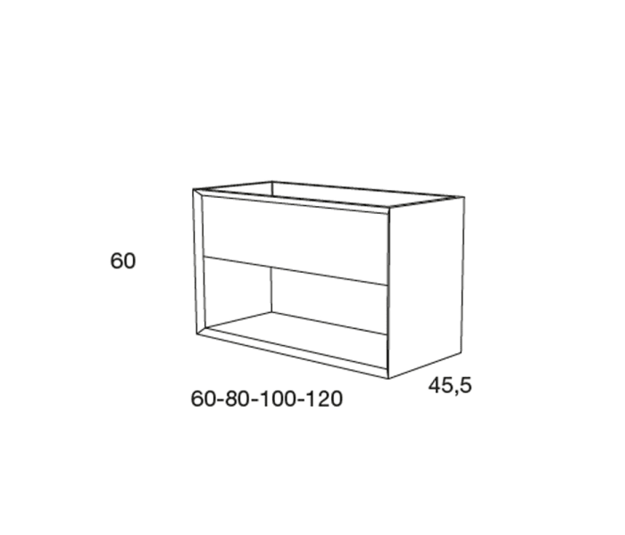 Mueble de baño Avila Dos Sue Lux Croquis 3