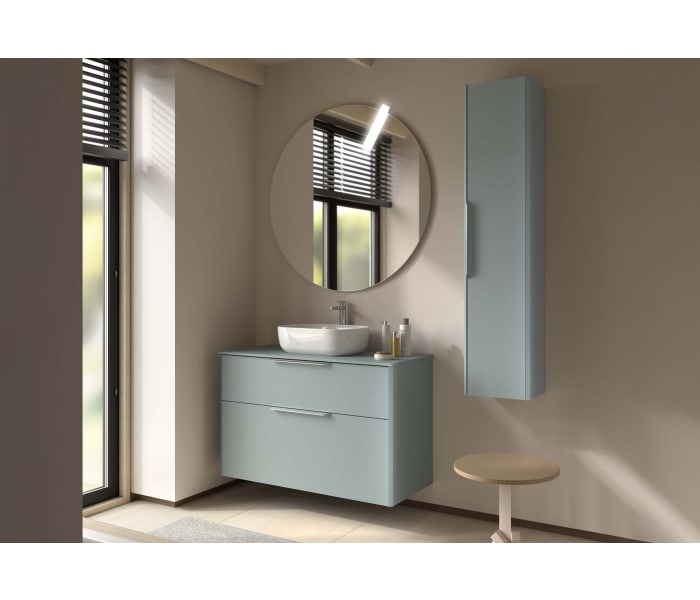 Mueble de baño con encimera de madera Salgar Luva Ambiente 7