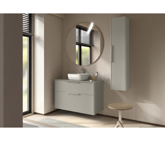 Mueble de baño con encimera de madera Salgar Luva Ambiente 5