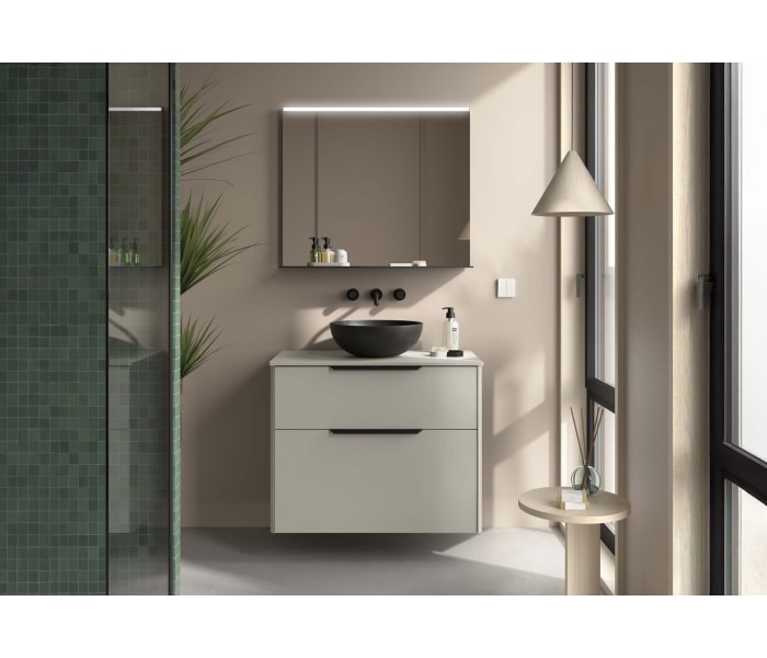 Mueble de baño con encimera de madera Salgar Luva Principal 2