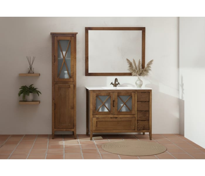 Conjunto mueble de baño rústico Bruntec Kai Principal 0