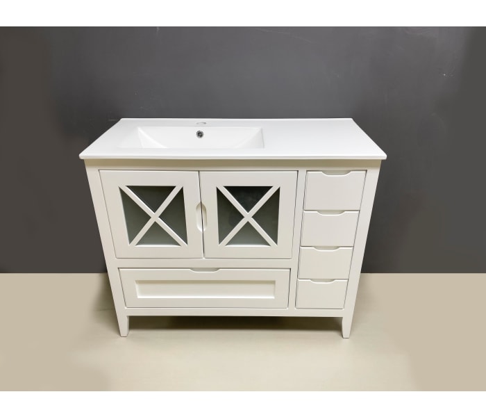Conjunto mueble de baño rústico Bruntec Kai Detalle 2