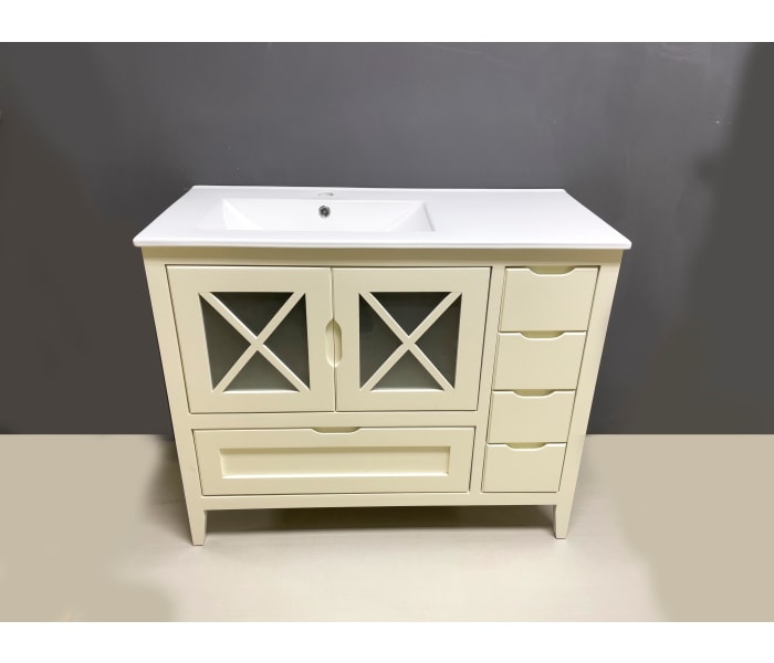 Conjunto mueble de baño rústico Bruntec Kai Detalle 3