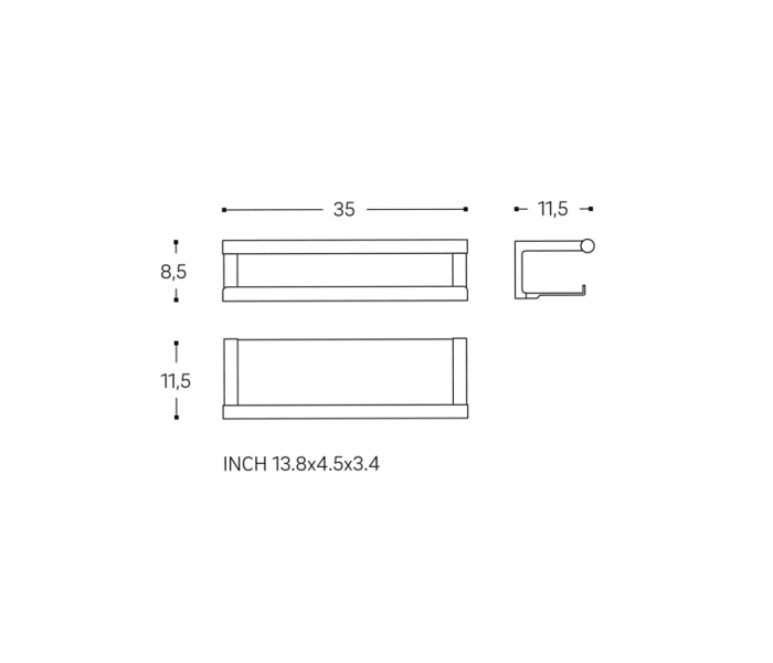 Estante de ducha Cosmic Architect S+ Croquis 7
