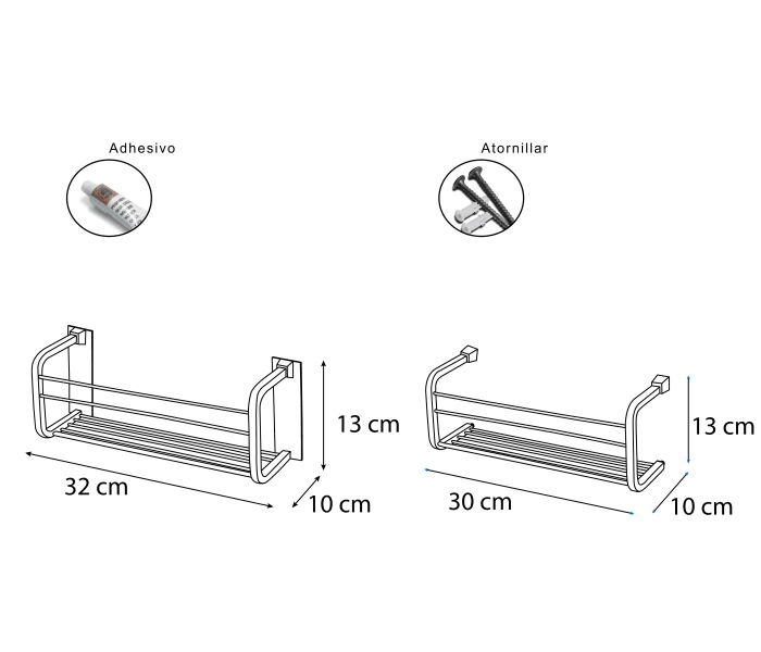 Estante para ducha de Bruntec 600 Croquis 2