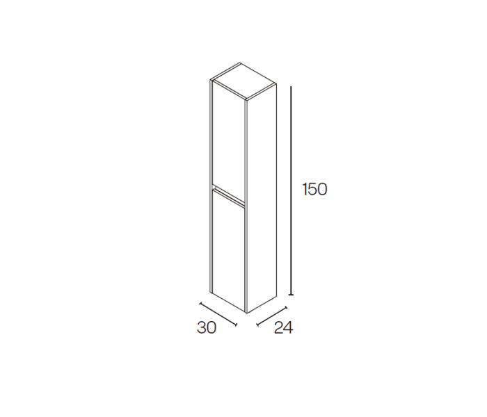 Columna de baño Kaori Croquis 2