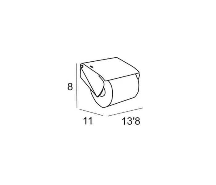 Portarrollos de baño con tapa Manillons Torrent Eco 6500 Croquis 4