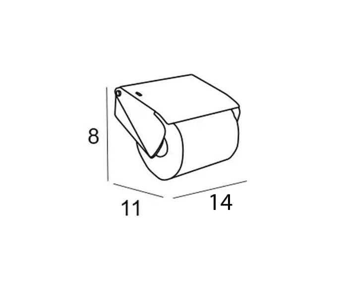 Portarrollos de baño con tapa Manillons Torrent Eco 6500 Croquis 3