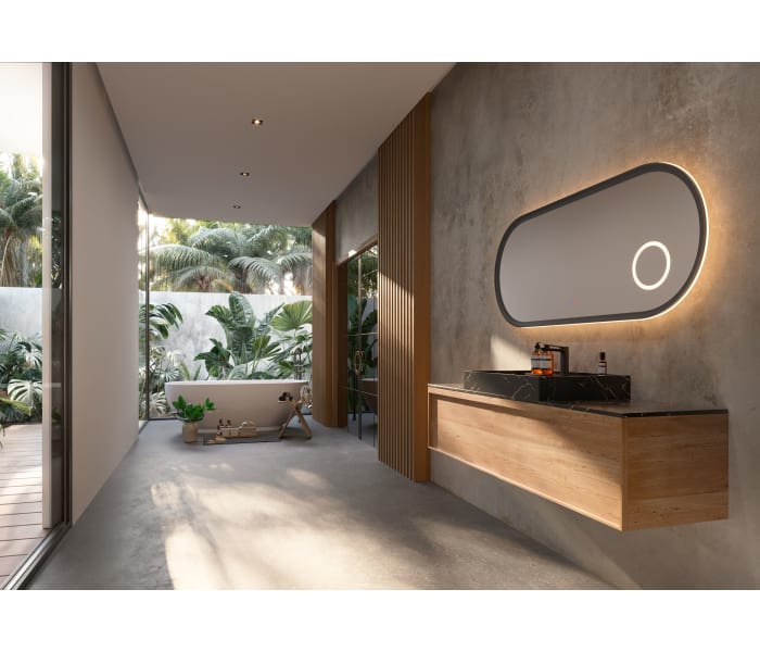 Espejo de baño con luz LED Ledimex Rimini Ambiente 11
