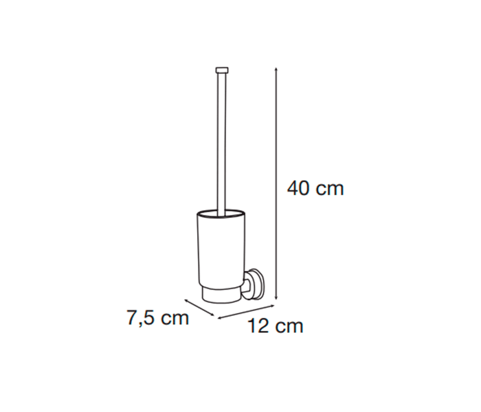 Escobillero de baño Mediterranea de baño Arena Croquis 1