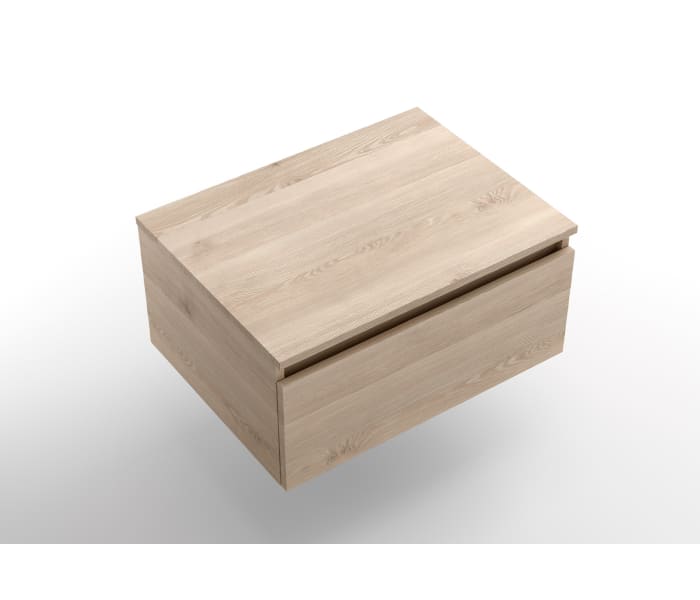 Conjunto mueble de baño con encimera de madera y cajonera Salgar Domus Detalle 5