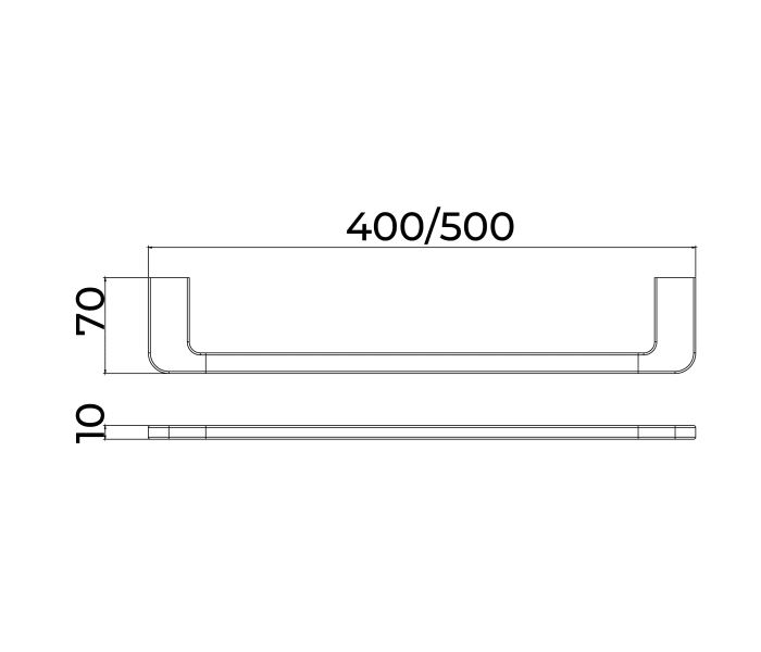 Toallero barra de baño Medimex Nova Croquis 6