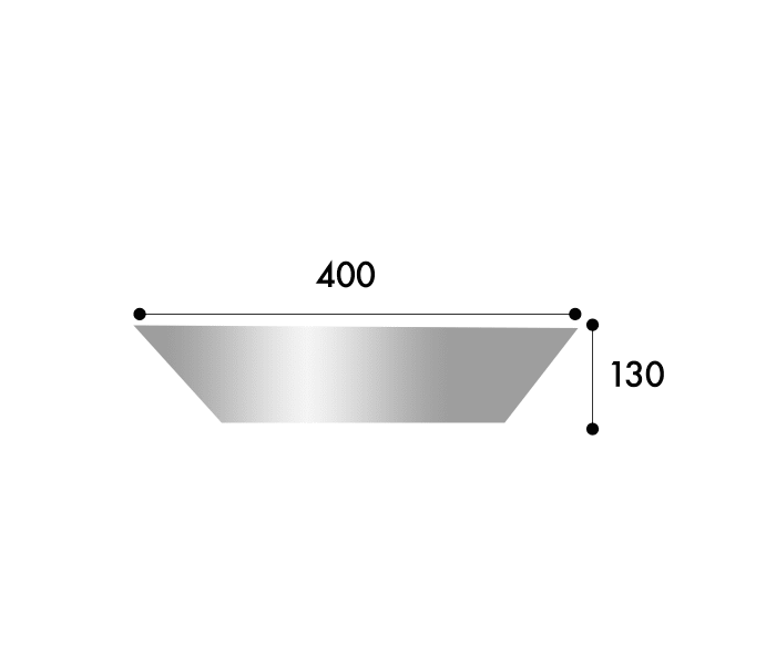 Lavabo sobre encimera ArtandBath Gea Croquis 1