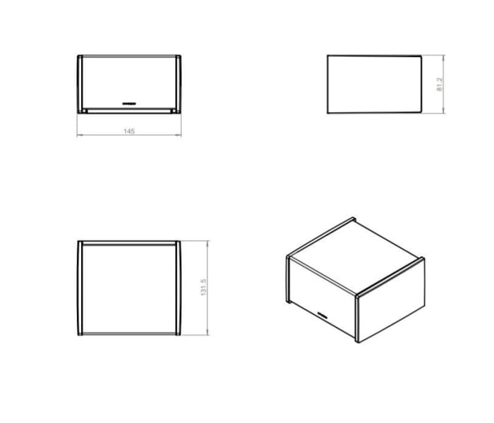 Portarrollos de baño Cosmic Project Croquis 6