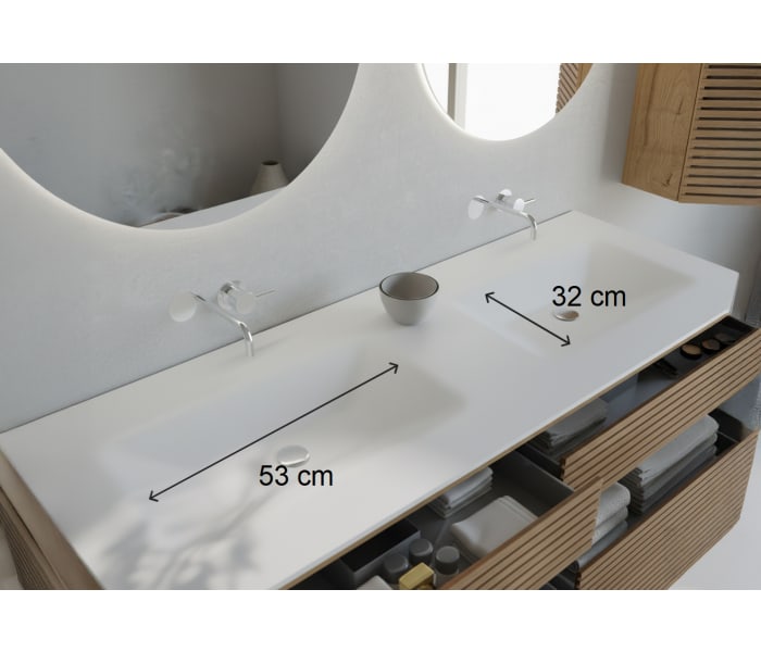 Conjunto mueble de baño Bruntec Alpes 18 Croquis 9