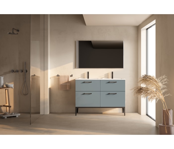 Conjunto de mueble de baño con banquillo con lavabo Flat VisoBath Verso Principal 3