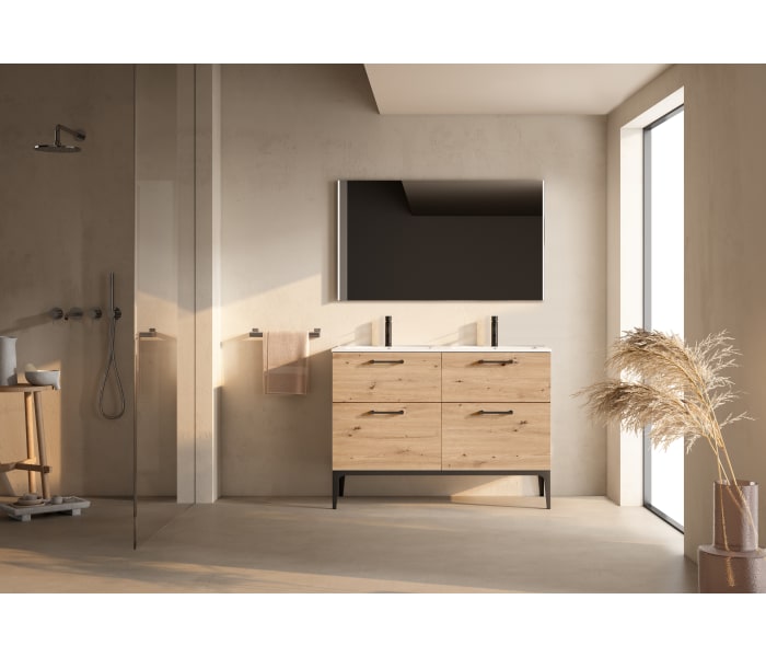 Conjunto de mueble de baño con banquillo con lavabo Flat VisoBath Verso Principal 0