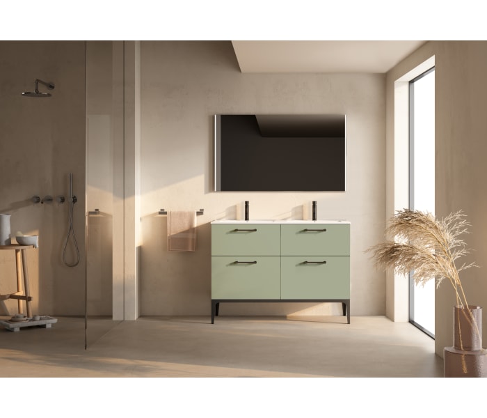 Conjunto de mueble de baño con banquillo con lavabo Flat VisoBath Verso Principal 4