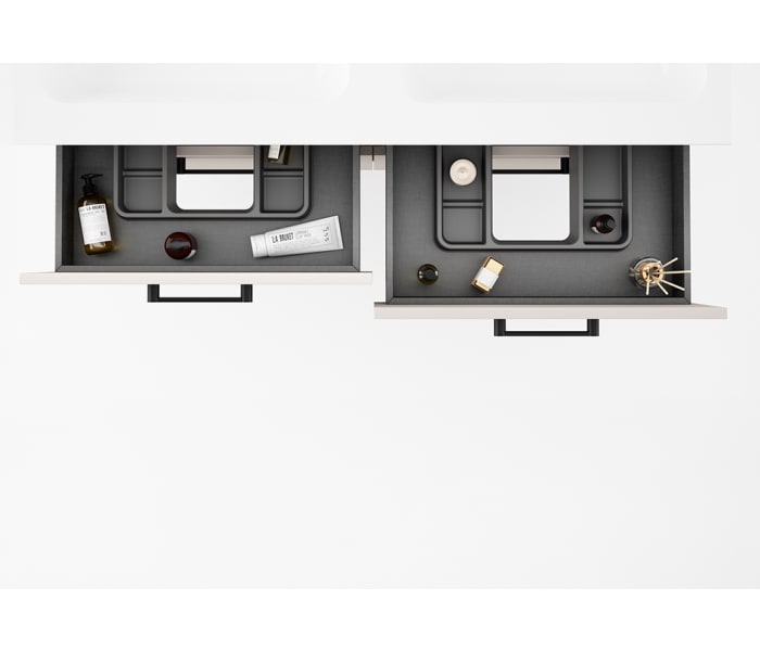 Conjunto de mueble de baño con banquillo con lavabo Flat Viso Verso Detalle 7