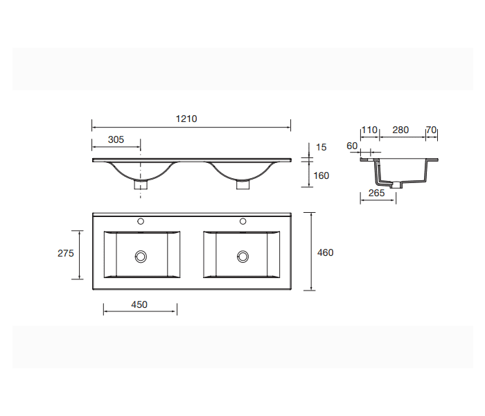 Conjunto mueble de baño Salgar Noja Croquis 11