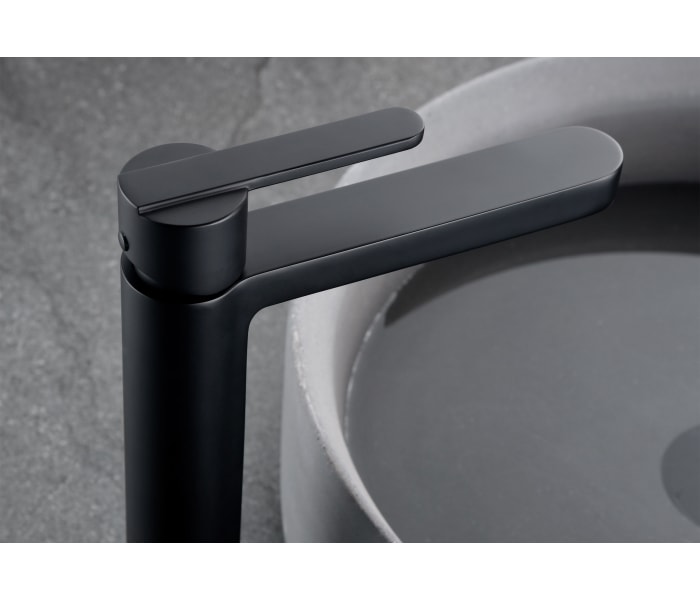 Pack Grifo de lavabo caño alto Imex Roma + Válvula click-clack + Sifón Detalle 4