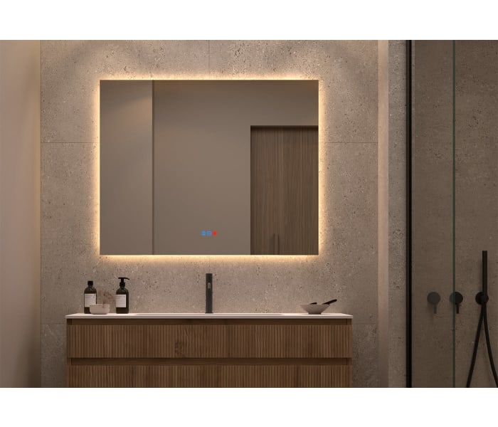 Espejo de baño con luz LED Bruntec Dune Ambiente 8