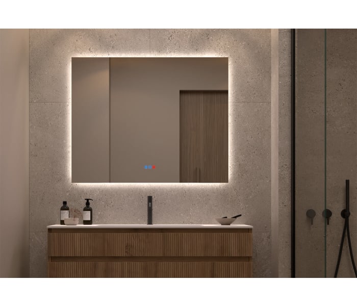 Espejo de baño con luz LED Bruntec Dune Principal 1