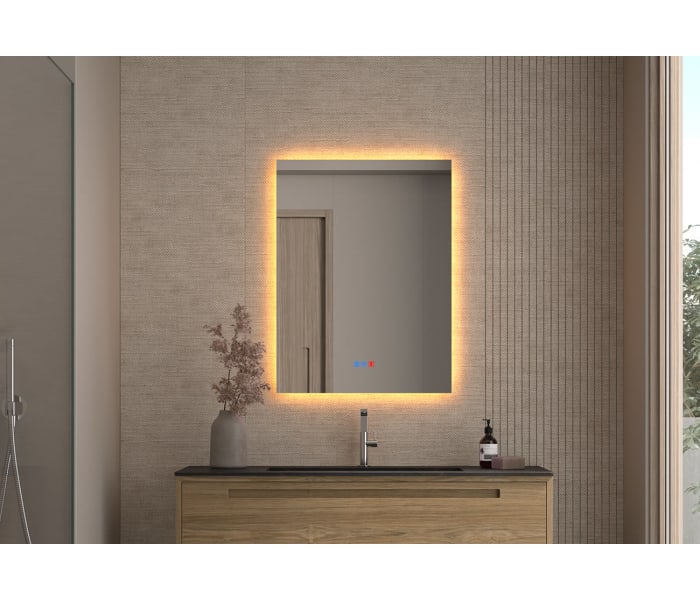 Espejo de baño con luz LED Bruntec Dune Principal 3
